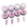 Kit 4 piezas acrílico color rosa