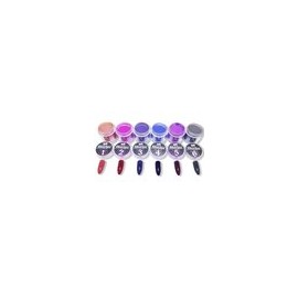 Kit 6 piezas acrílico color morado- rosa